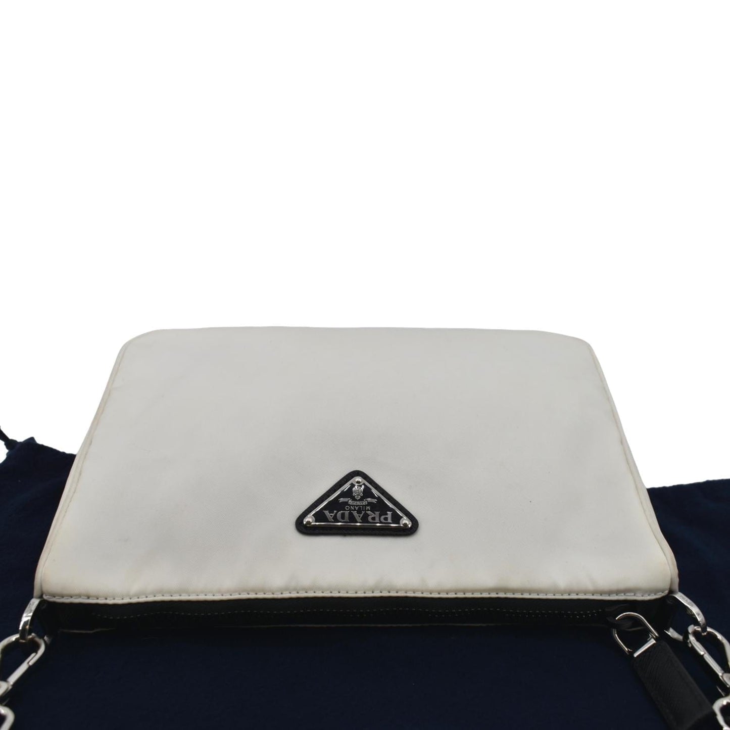 PRADA Re-Nylon Shoulder Bag White