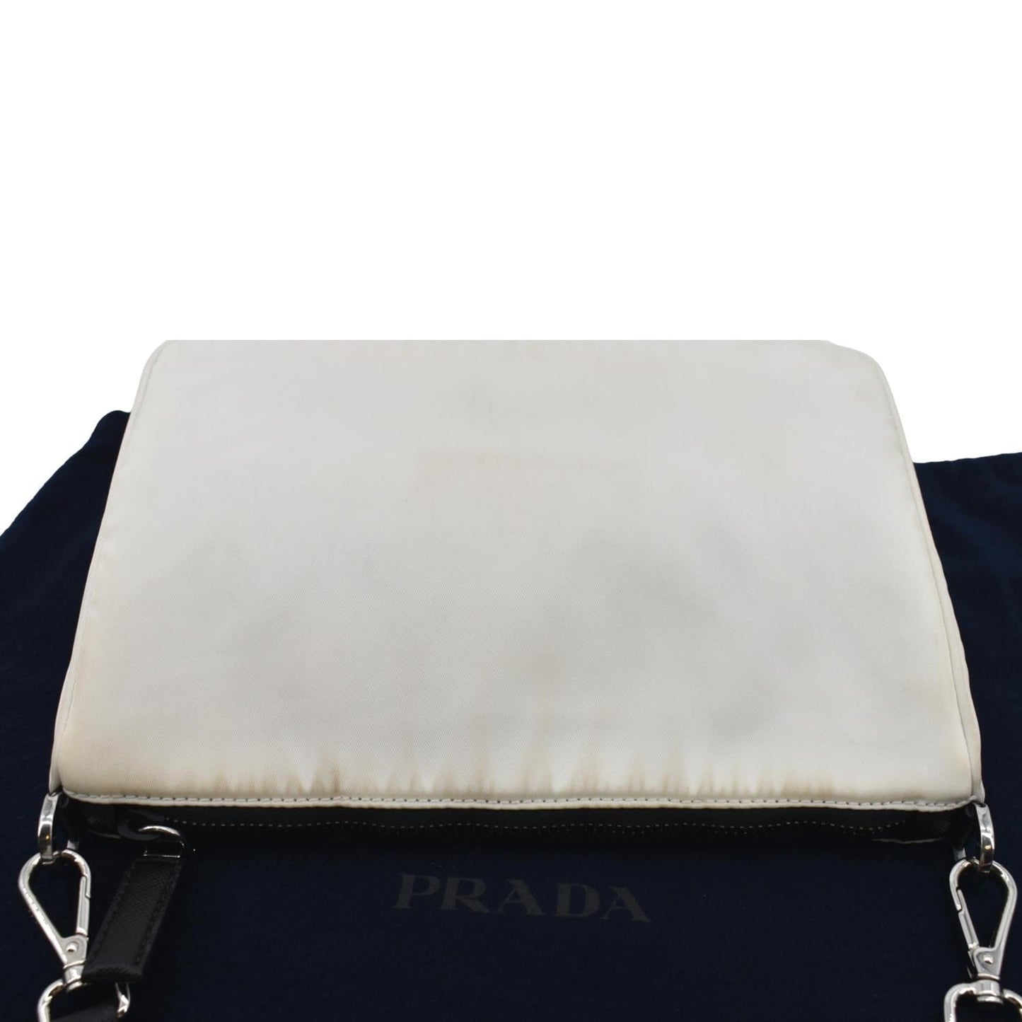 PRADA Re-Nylon Shoulder Bag White