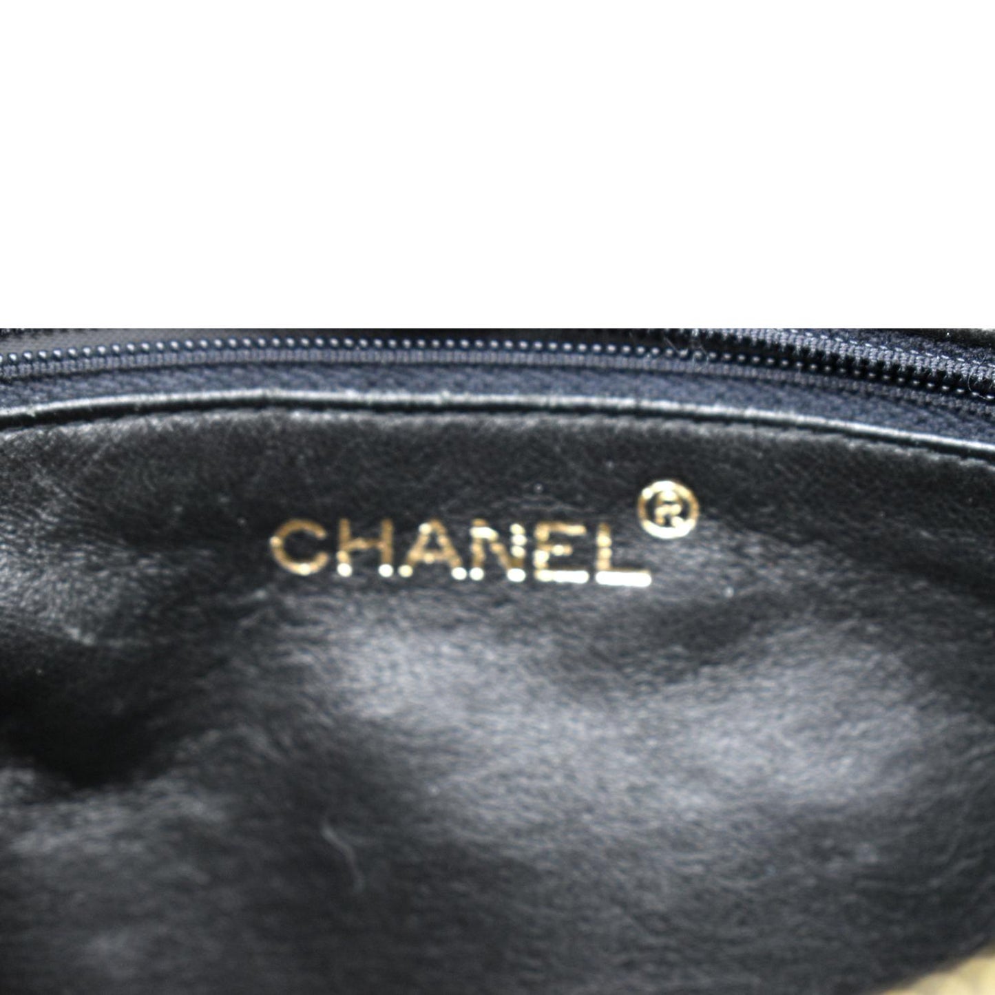 CHANEL Small  Lambskin Leather Handbag Black