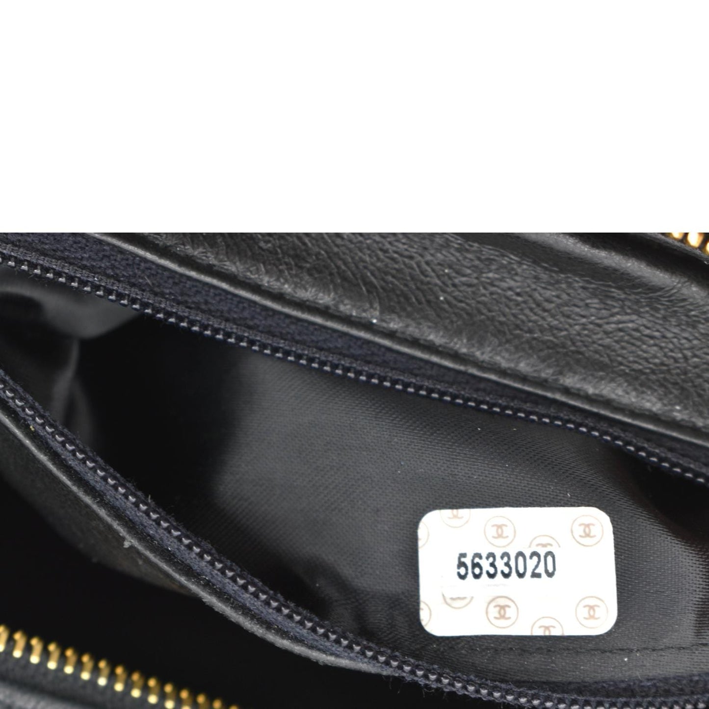 CHANEL Small  Lambskin Leather Handbag Black