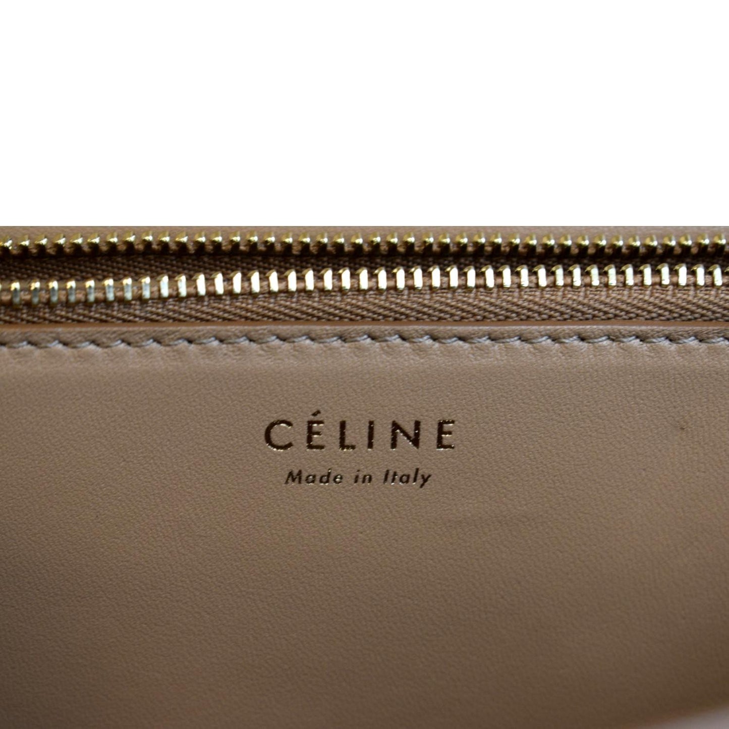 CELINE Classic Box Medium Lizard Leather Shoulder Bag Beige