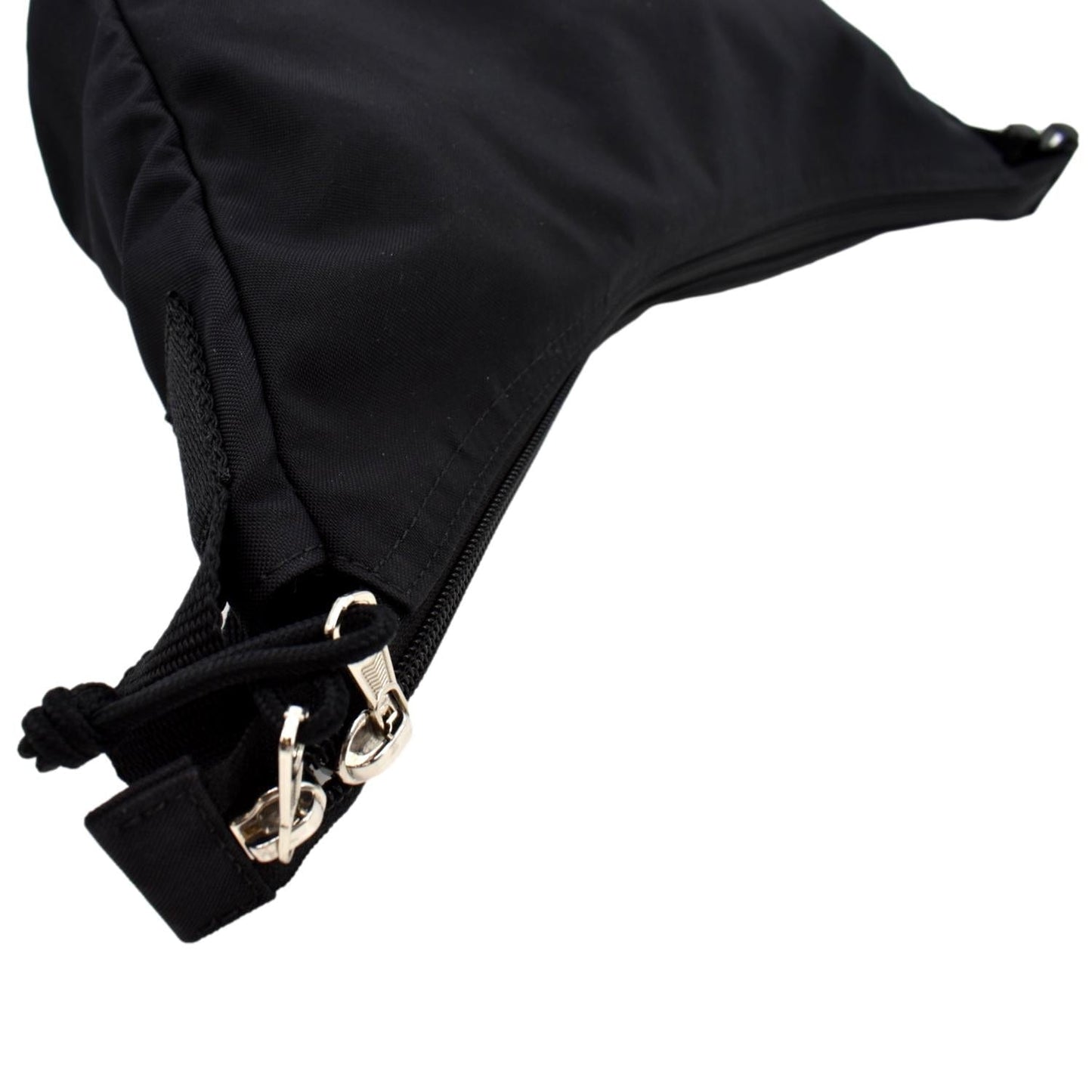 BALENCIAGA Wheel Nylon Shoulder Bag Black