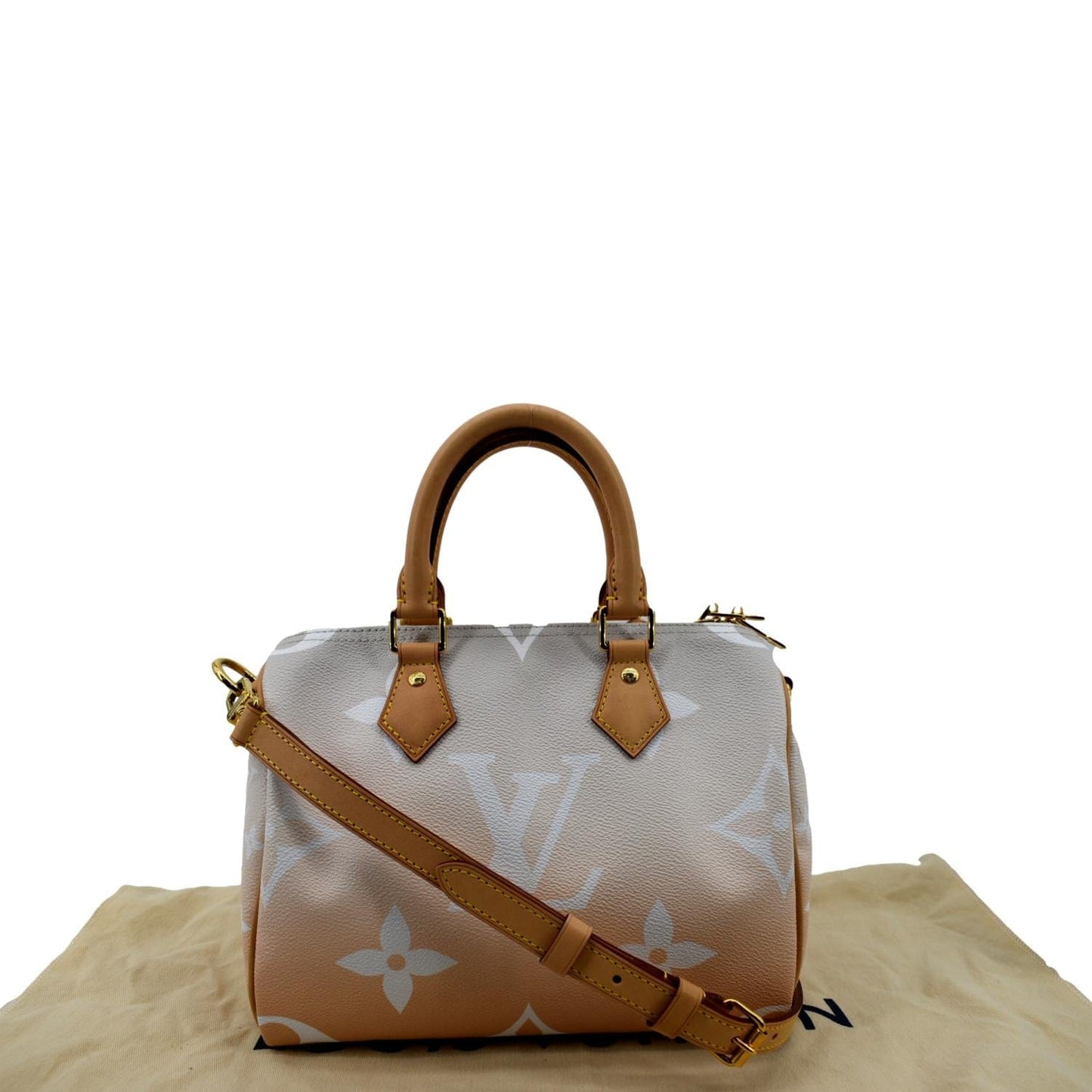 LOUIS VUITTON  Bandouliere 25 By The Pool Giant Monogram Shoulder Bag Brume
