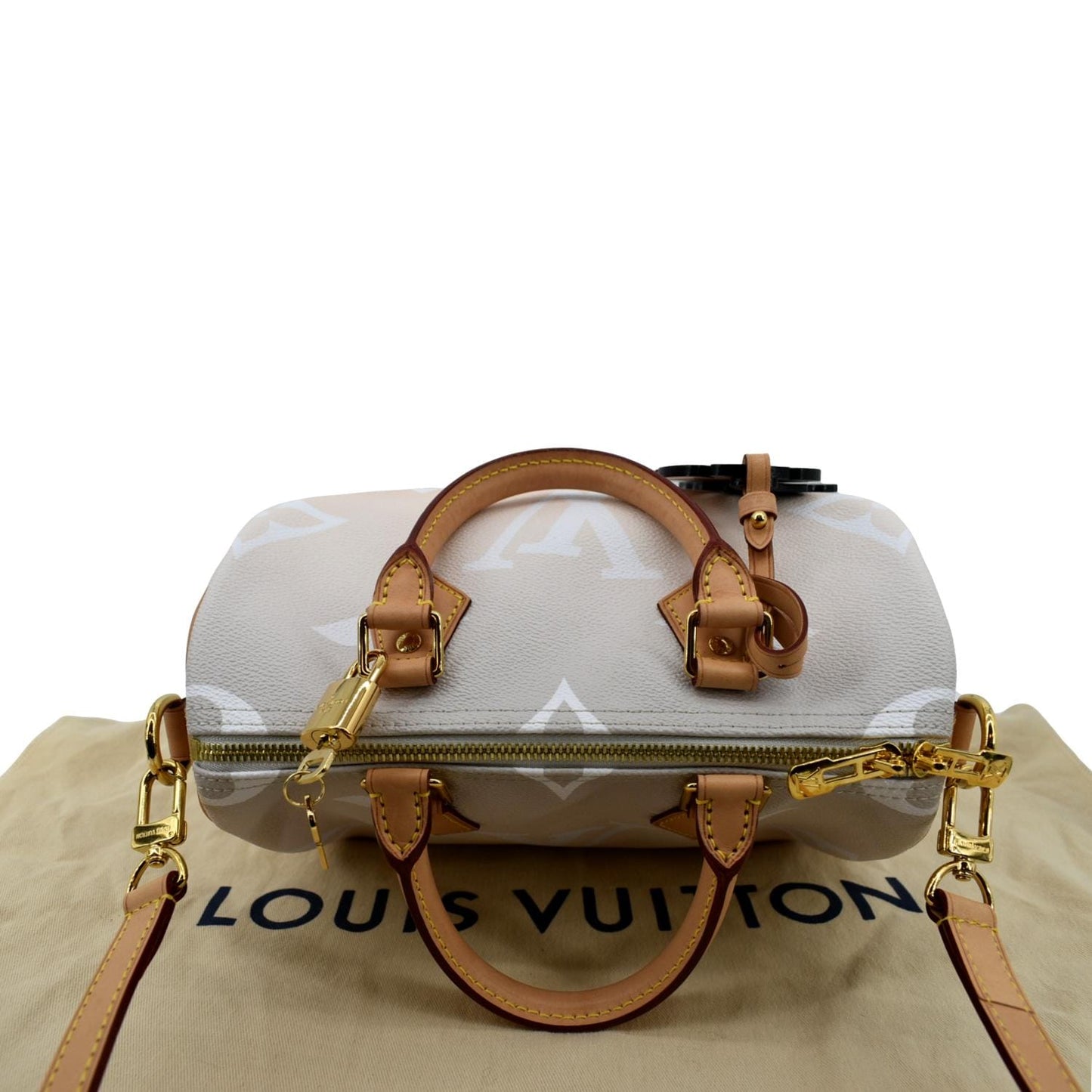 LOUIS VUITTON  Bandouliere 25 By The Pool Giant Monogram Shoulder Bag Brume