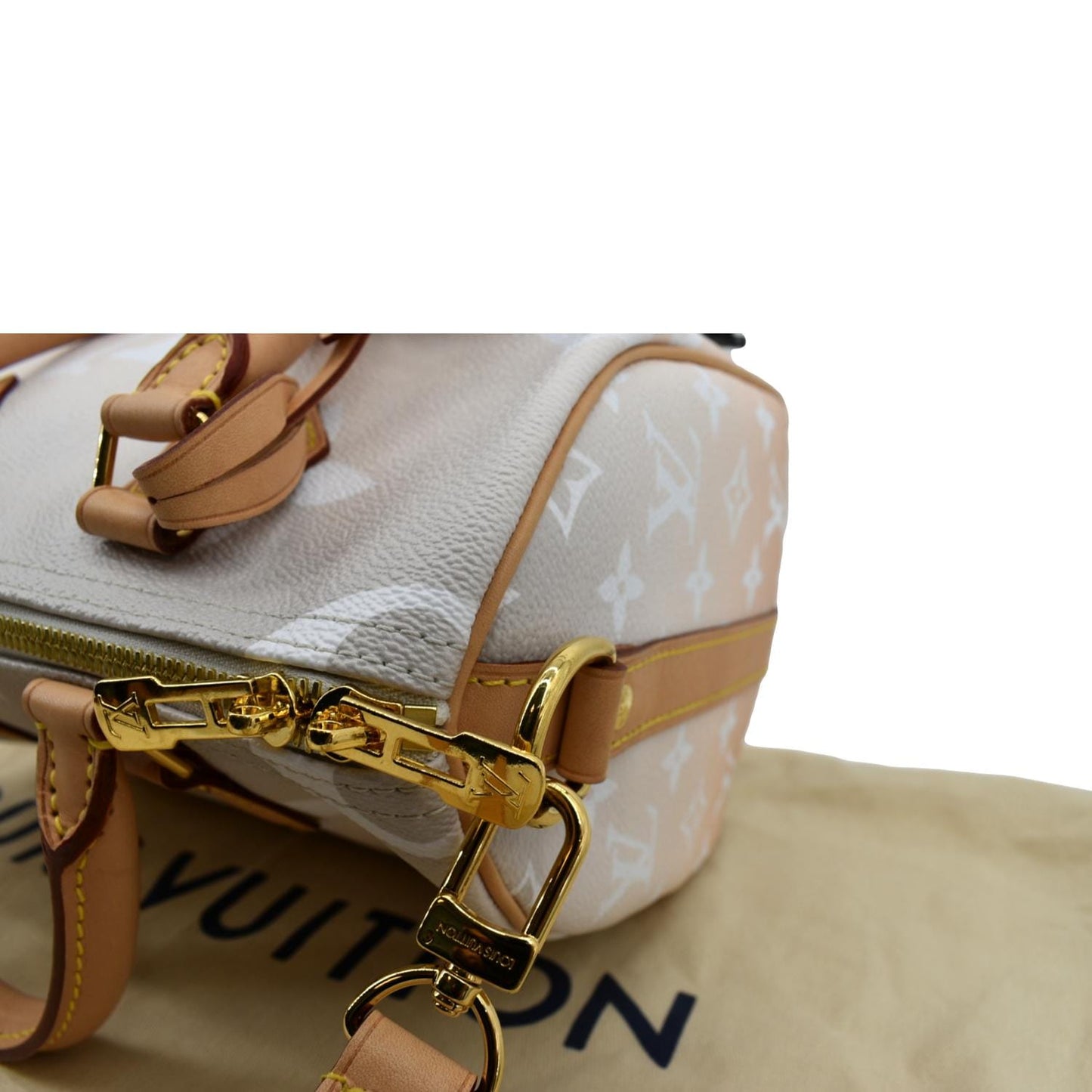 LOUIS VUITTON  Bandouliere 25 By The Pool Giant Monogram Shoulder Bag Brume