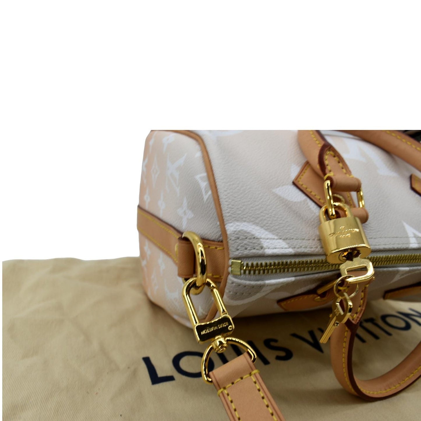 LOUIS VUITTON  Bandouliere 25 By The Pool Giant Monogram Shoulder Bag Brume