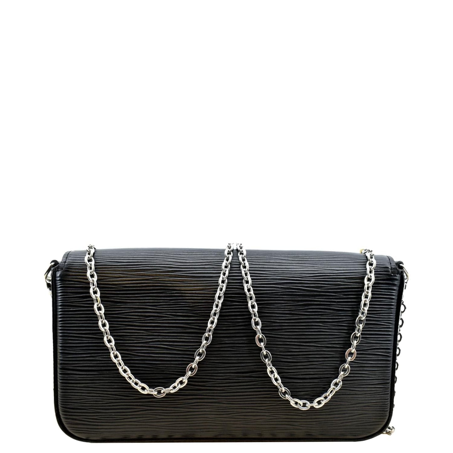 LOUIS VUITTON Felicie Pochette Epi Crossbody Bag Black