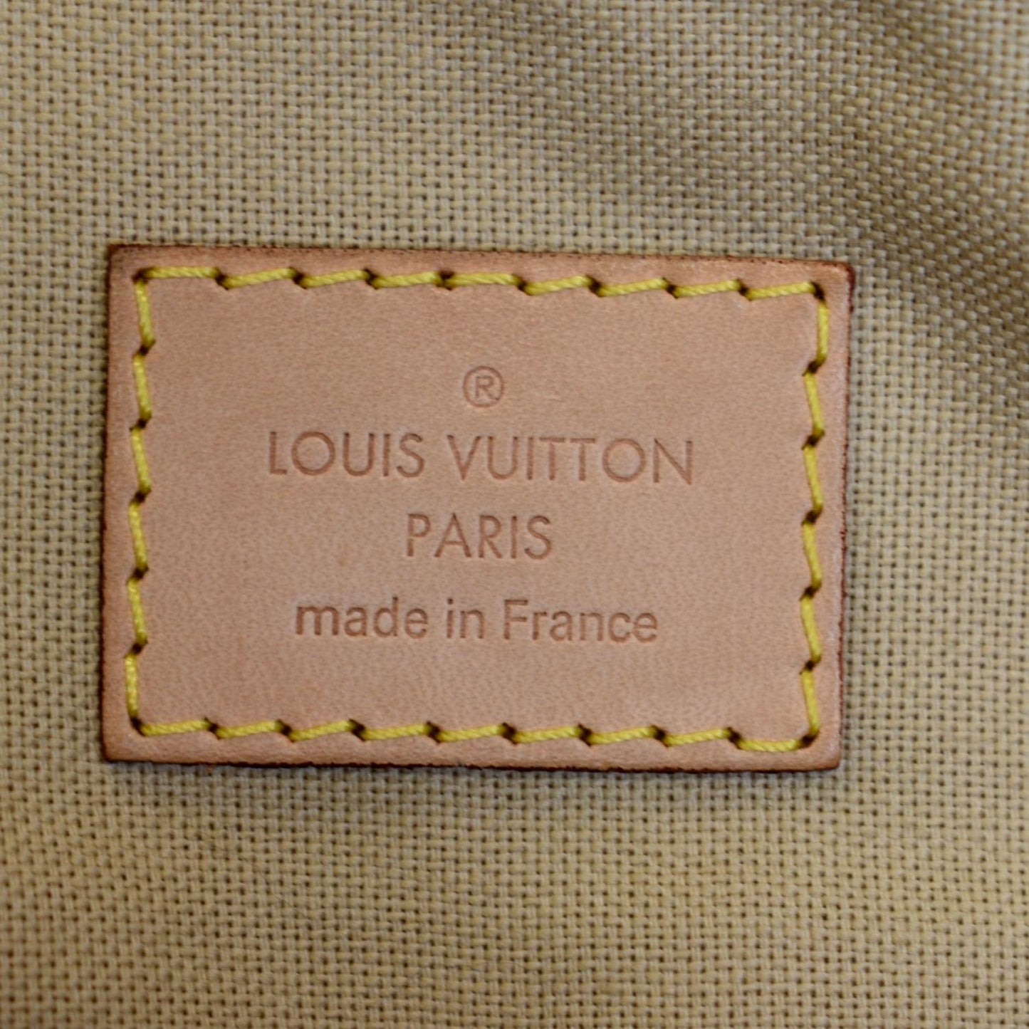 LOUIS VUITTON Siracusa GM Damier Azur Shoulder Bag White