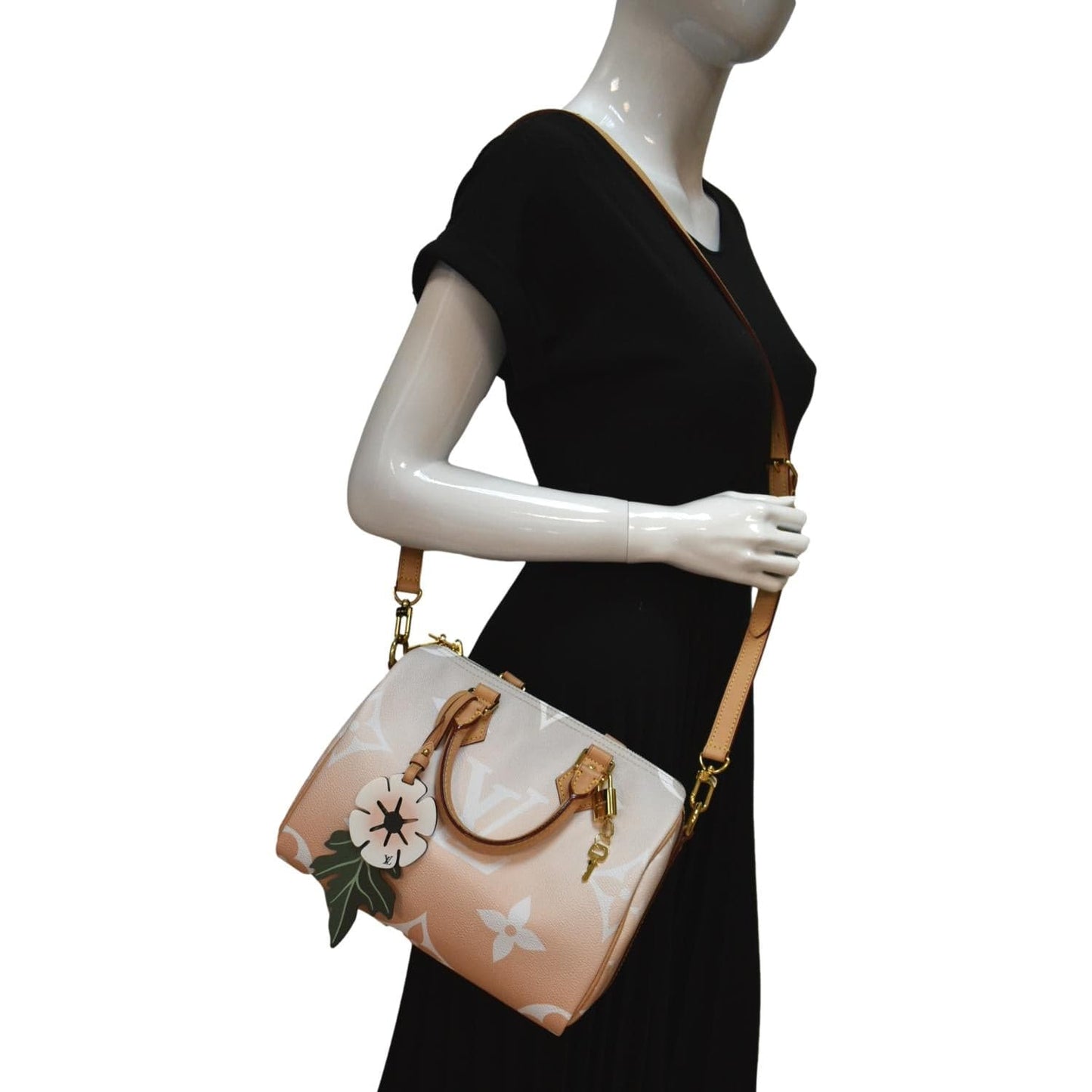LOUIS VUITTON  Bandouliere 25 By The Pool Giant Monogram Shoulder Bag Brume