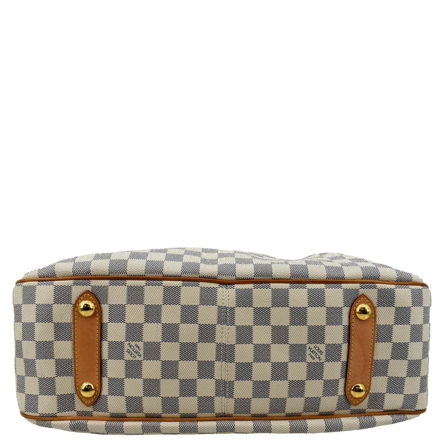 LOUIS VUITTON Siracusa GM Damier Azur Shoulder Bag White