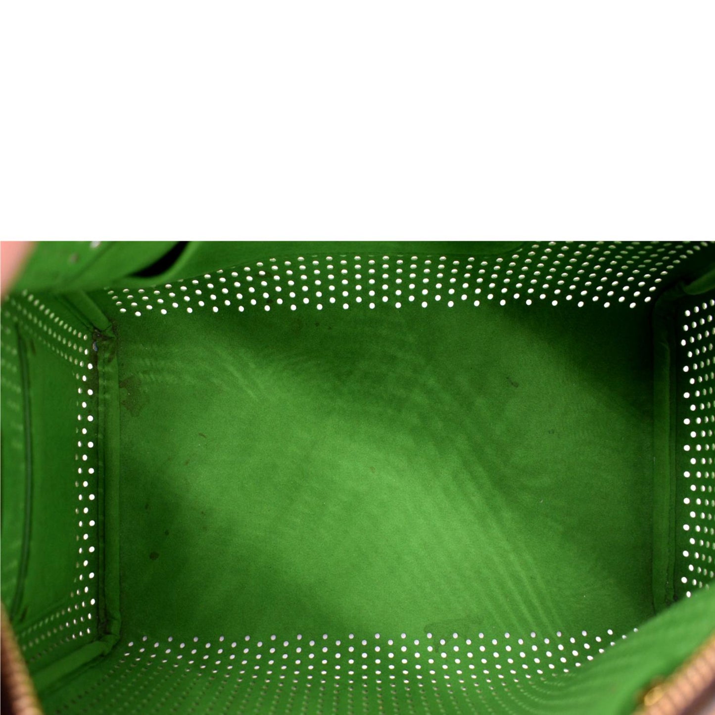 LOUIS VUITTON  Monogram Perforated Satchel Bag Brown