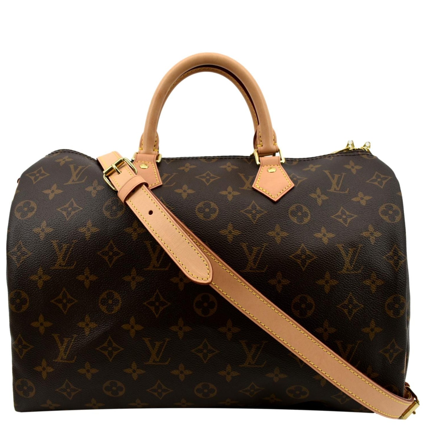LOUIS VUITTON  35 Bandouliere Monogram Canvas Shoulder Bag Brown