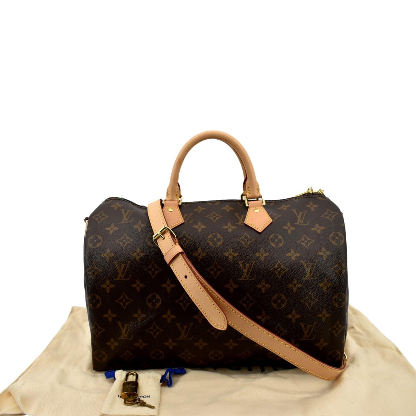 LOUIS VUITTON  35 Bandouliere Monogram Canvas Shoulder Bag Brown