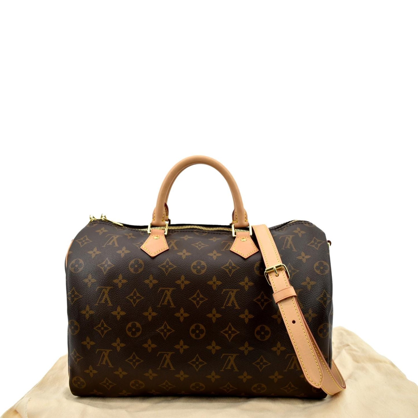 LOUIS VUITTON  35 Bandouliere Monogram Canvas Shoulder Bag Brown