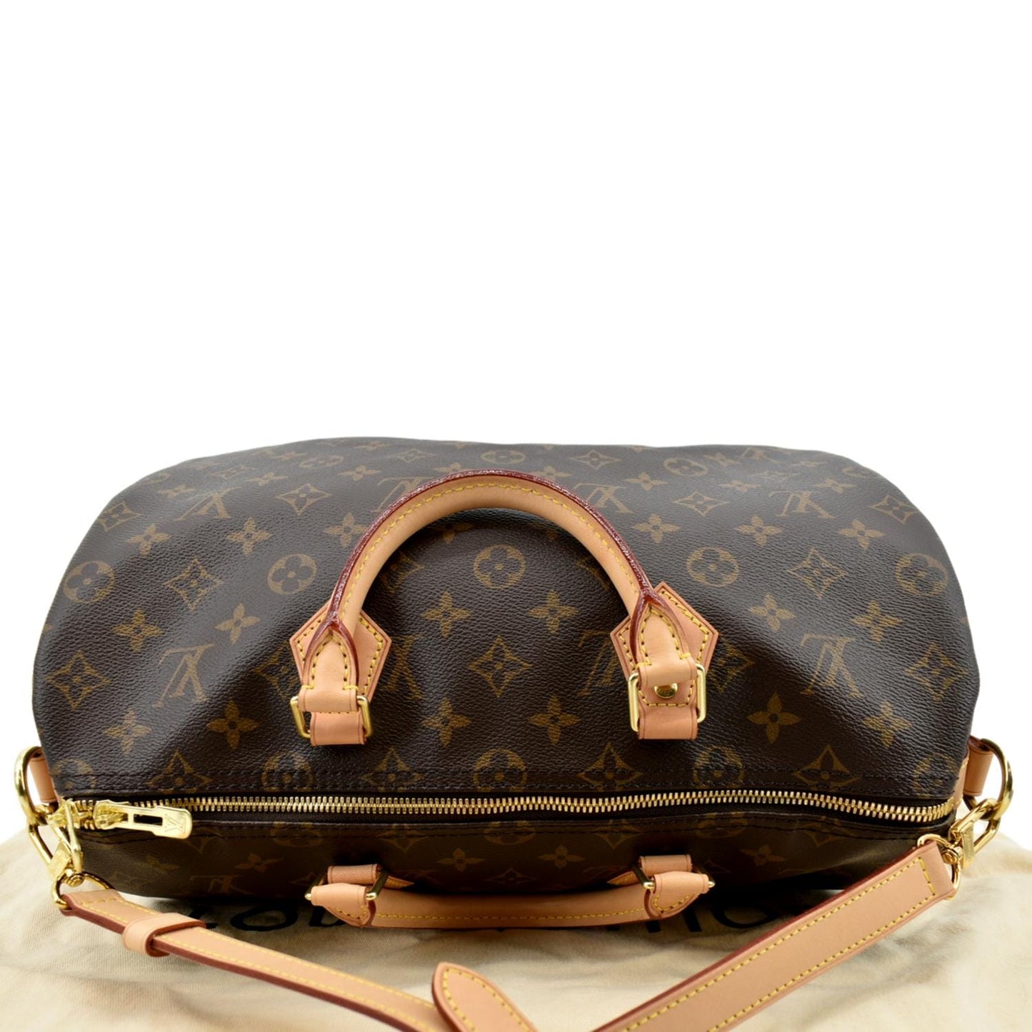 LOUIS VUITTON  35 Bandouliere Monogram Canvas Shoulder Bag Brown