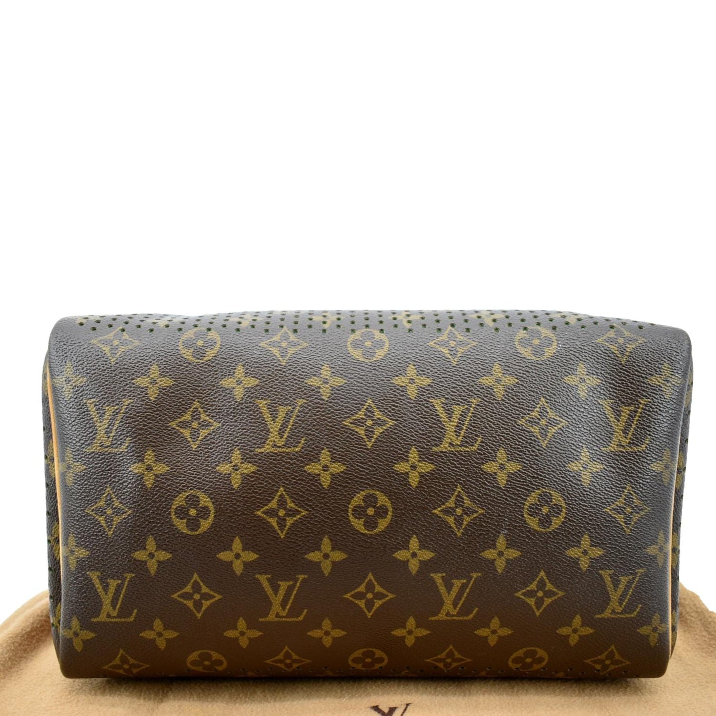 LOUIS VUITTON  Monogram Perforated Satchel Bag Brown