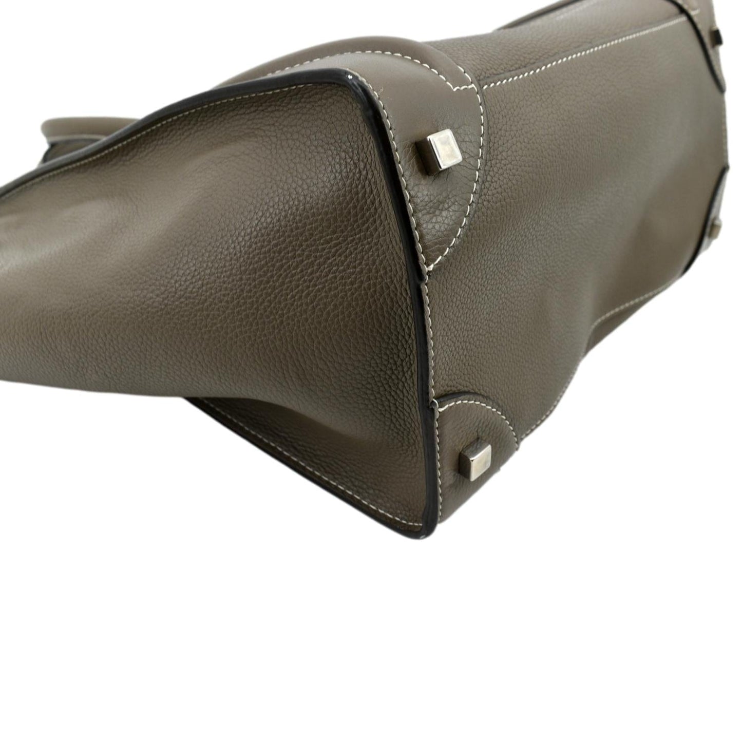 CELINE Souris Mini Luggage Calfskin  Leather Tote Bag Dune - Sold
