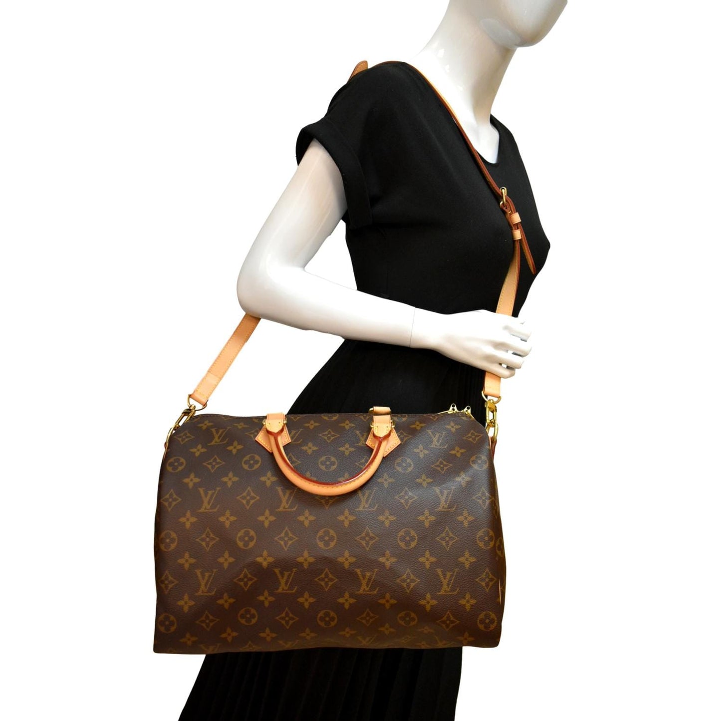 LOUIS VUITTON  35 Bandouliere Monogram Canvas Shoulder Bag Brown