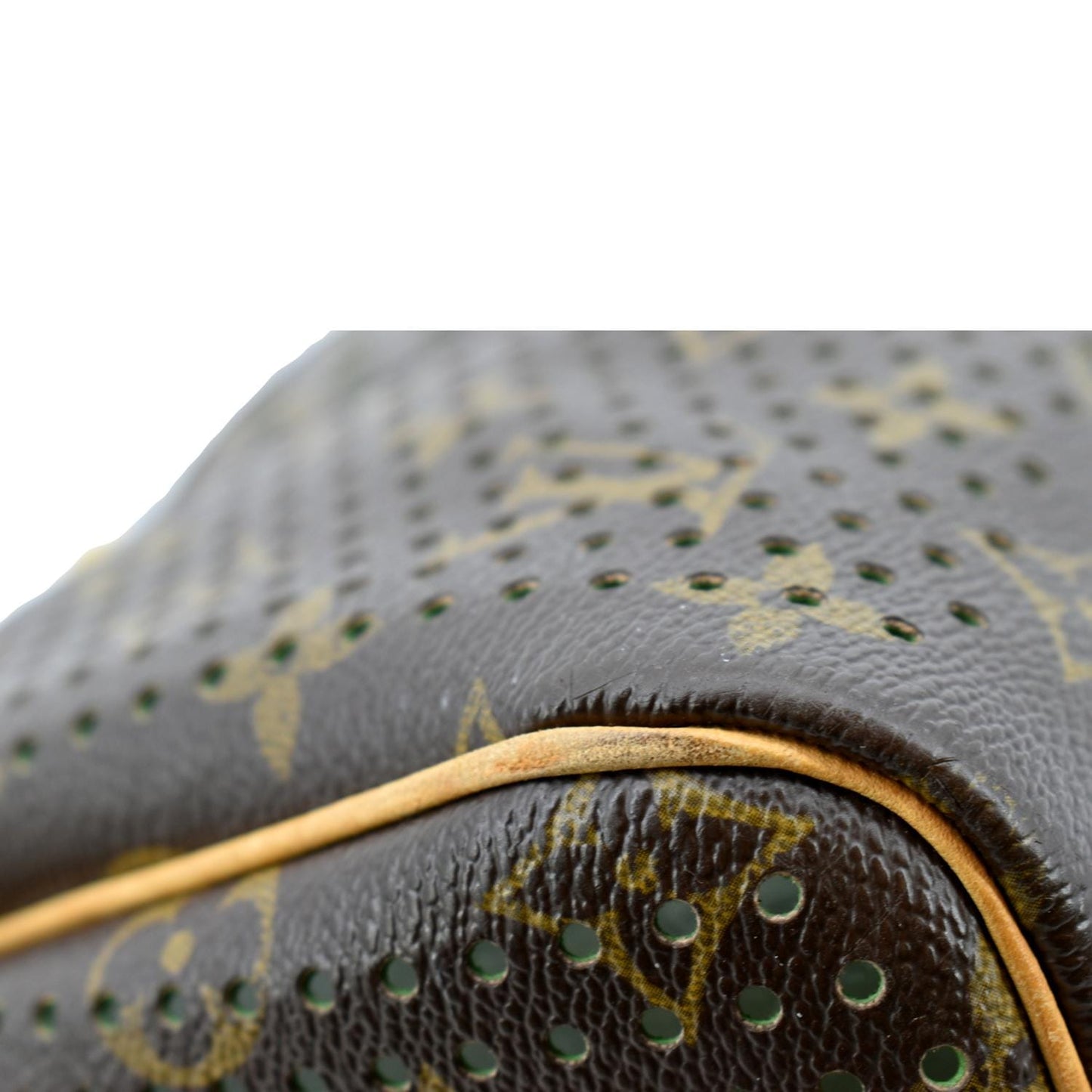 LOUIS VUITTON  Monogram Perforated Satchel Bag Brown