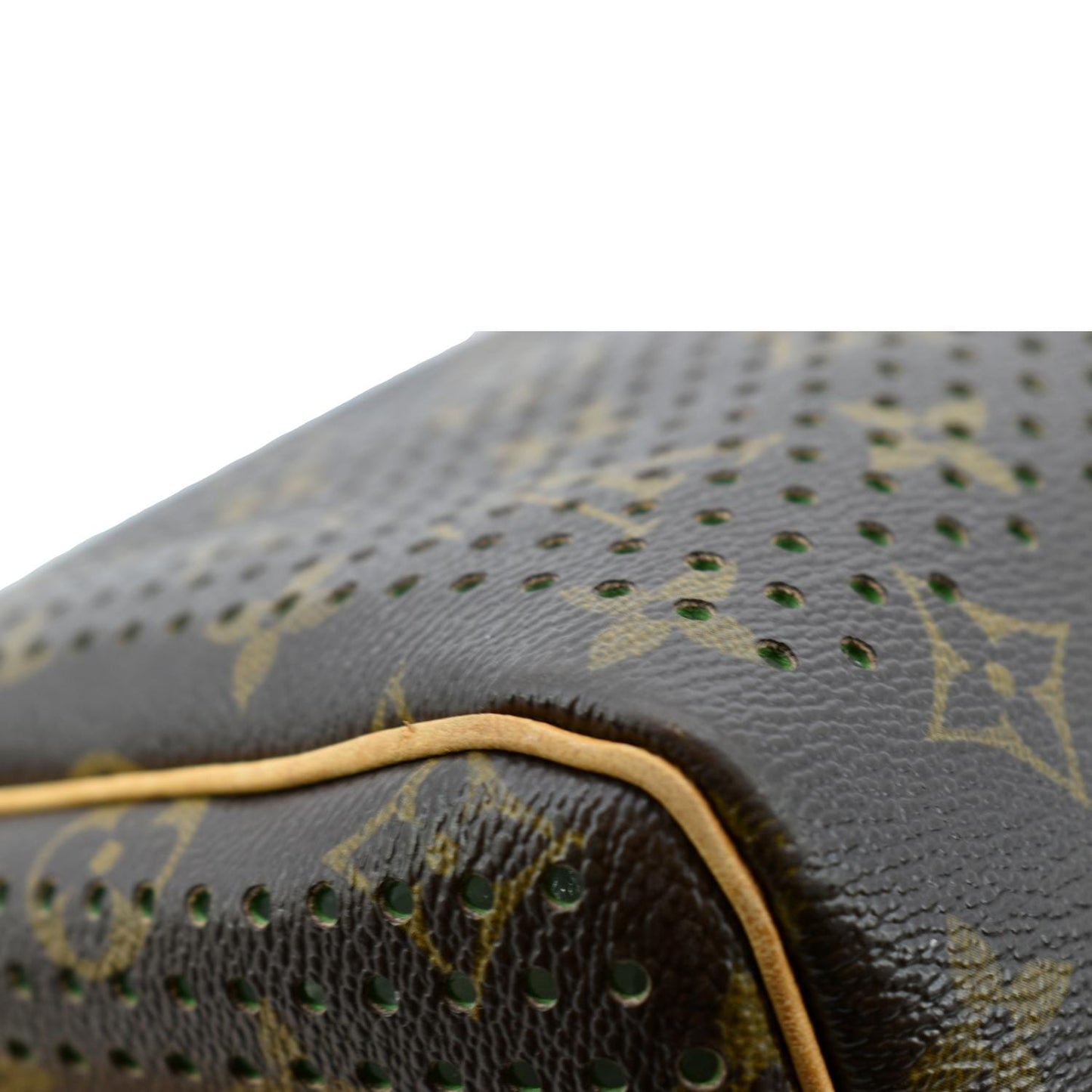 LOUIS VUITTON  Monogram Perforated Satchel Bag Brown