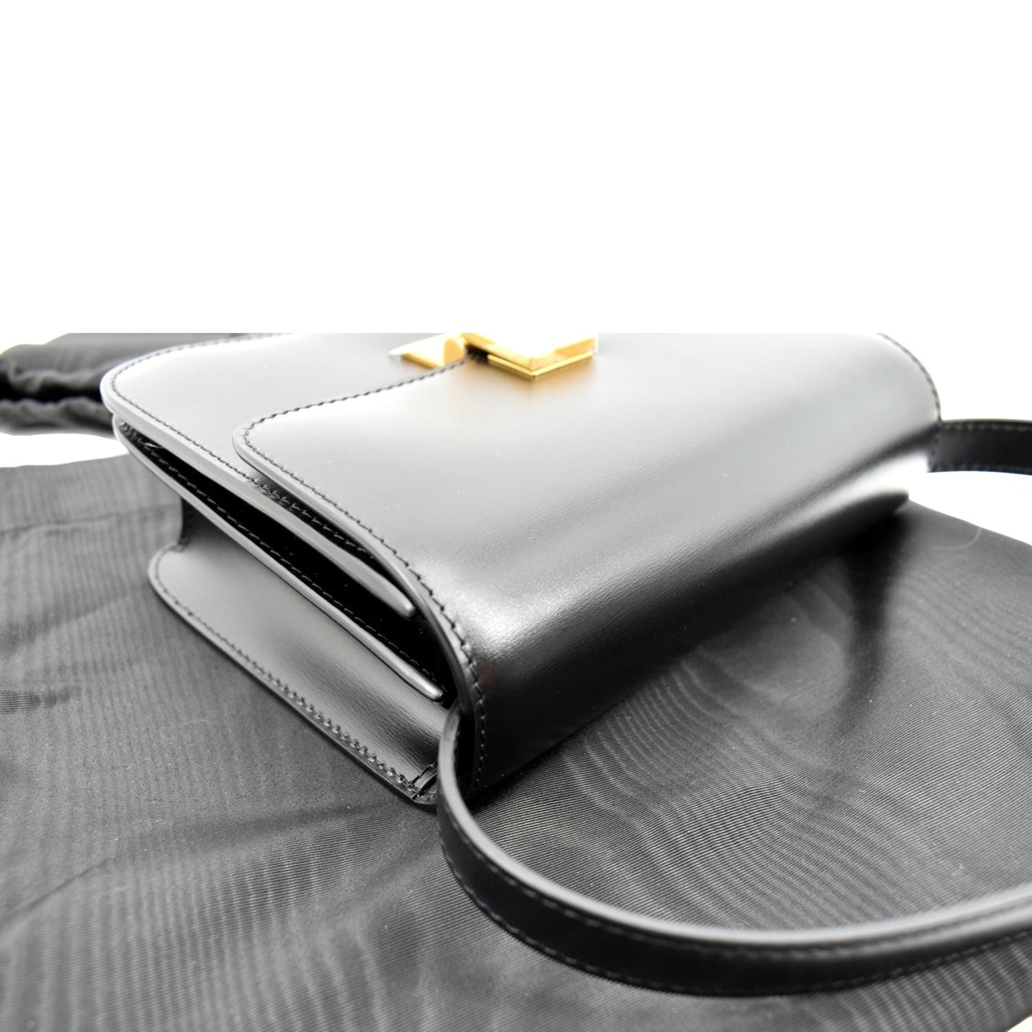 CELINE Classic Box Calfskin Leather Crossbody Bag Black