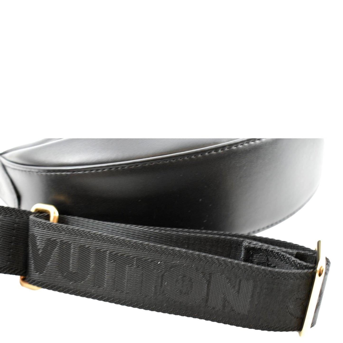 LOUIS VUITTON Over The Moon Calf Leather Shoulder Bag Black