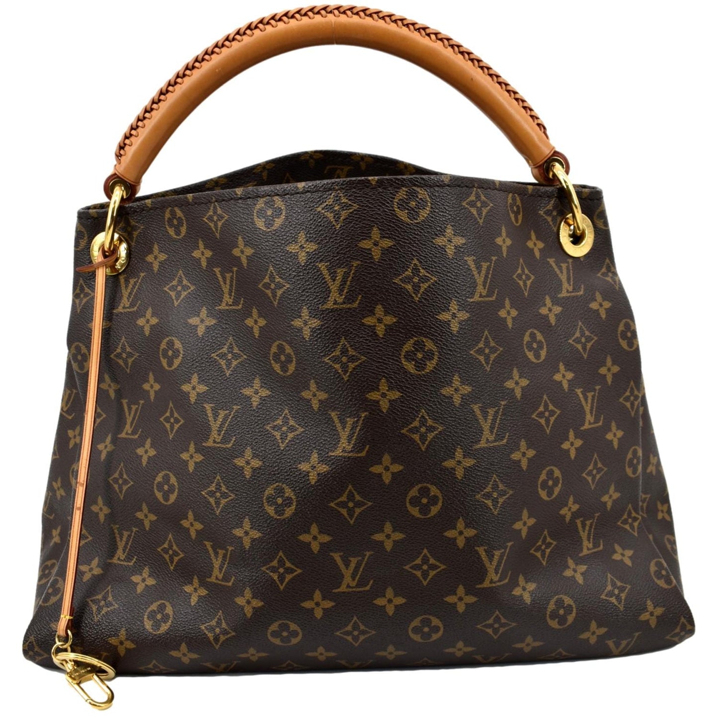 Louis Vuitton Artsy MM Monogram Canvas Hobo Bag Brown