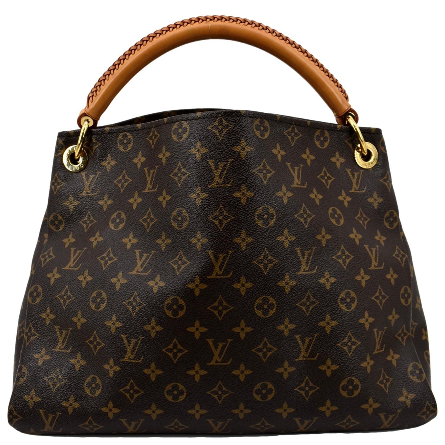 Louis Vuitton Artsy MM Monogram Canvas Hobo Bag Brown