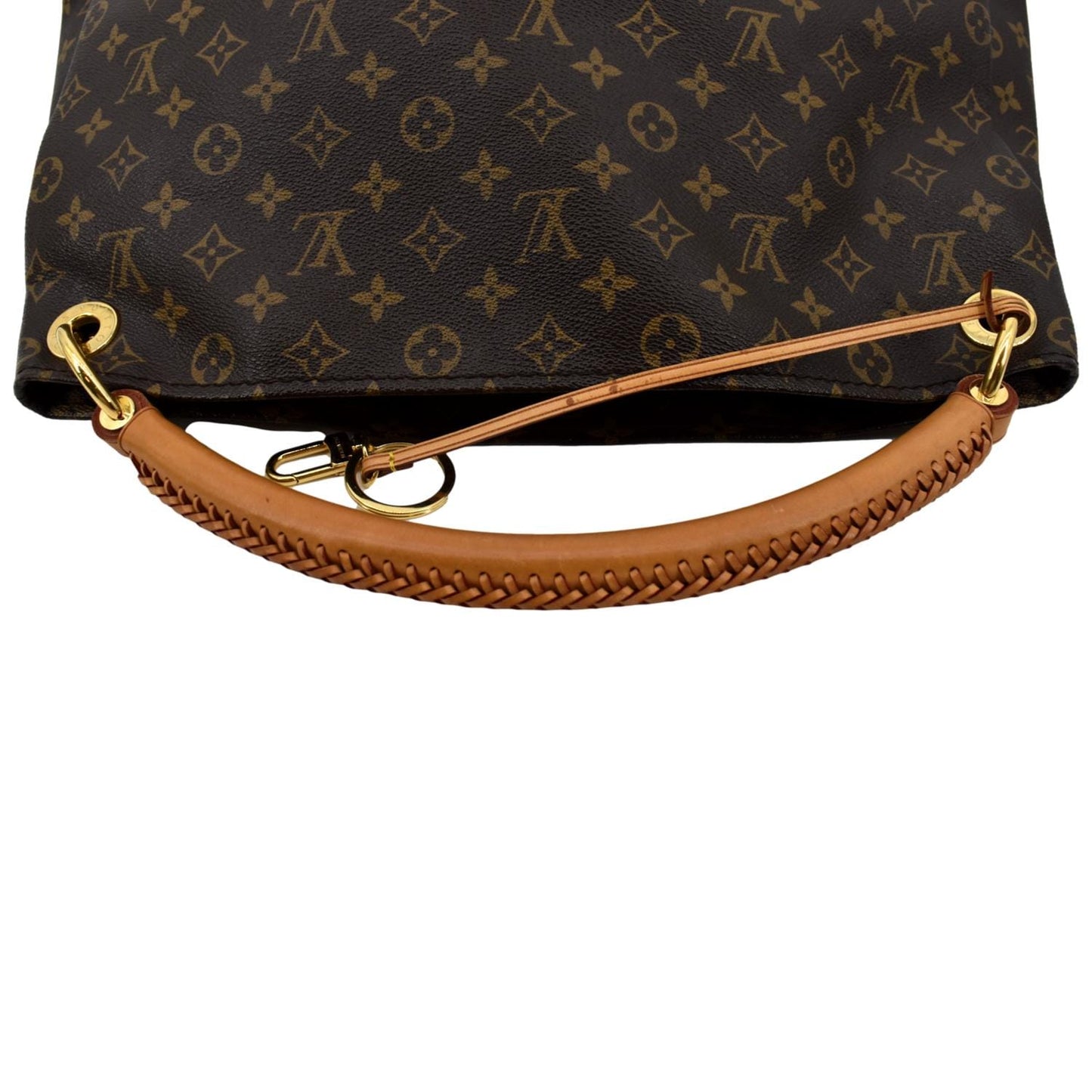 Louis Vuitton Artsy MM Monogram Canvas Hobo Bag Brown