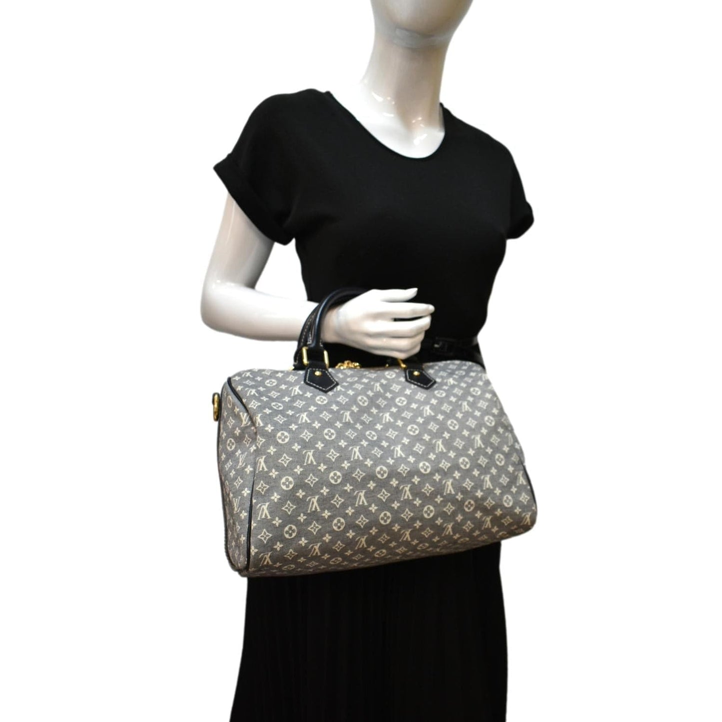LOUIS VUITTON  30 Monogram Idylle Satchel Bag Fusain