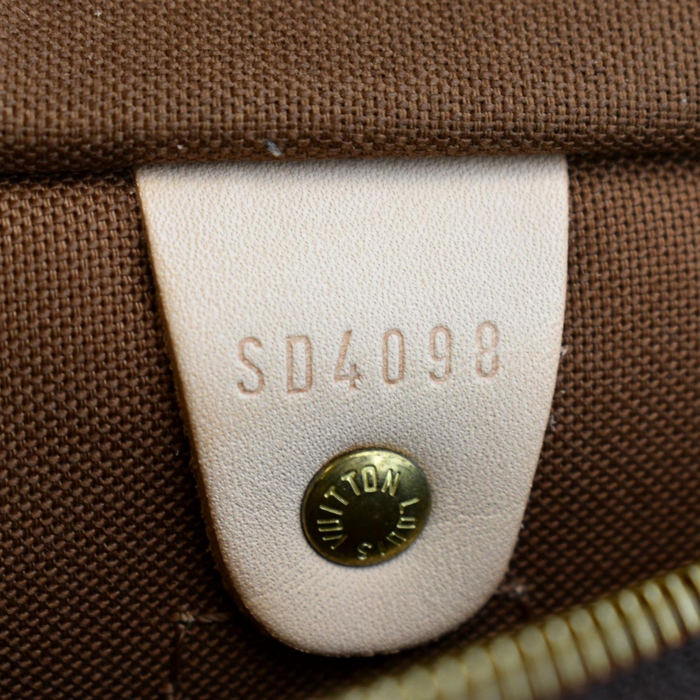 LOUIS VUITTON Roses  30 Monogram Canvas Satchel Bag Brown