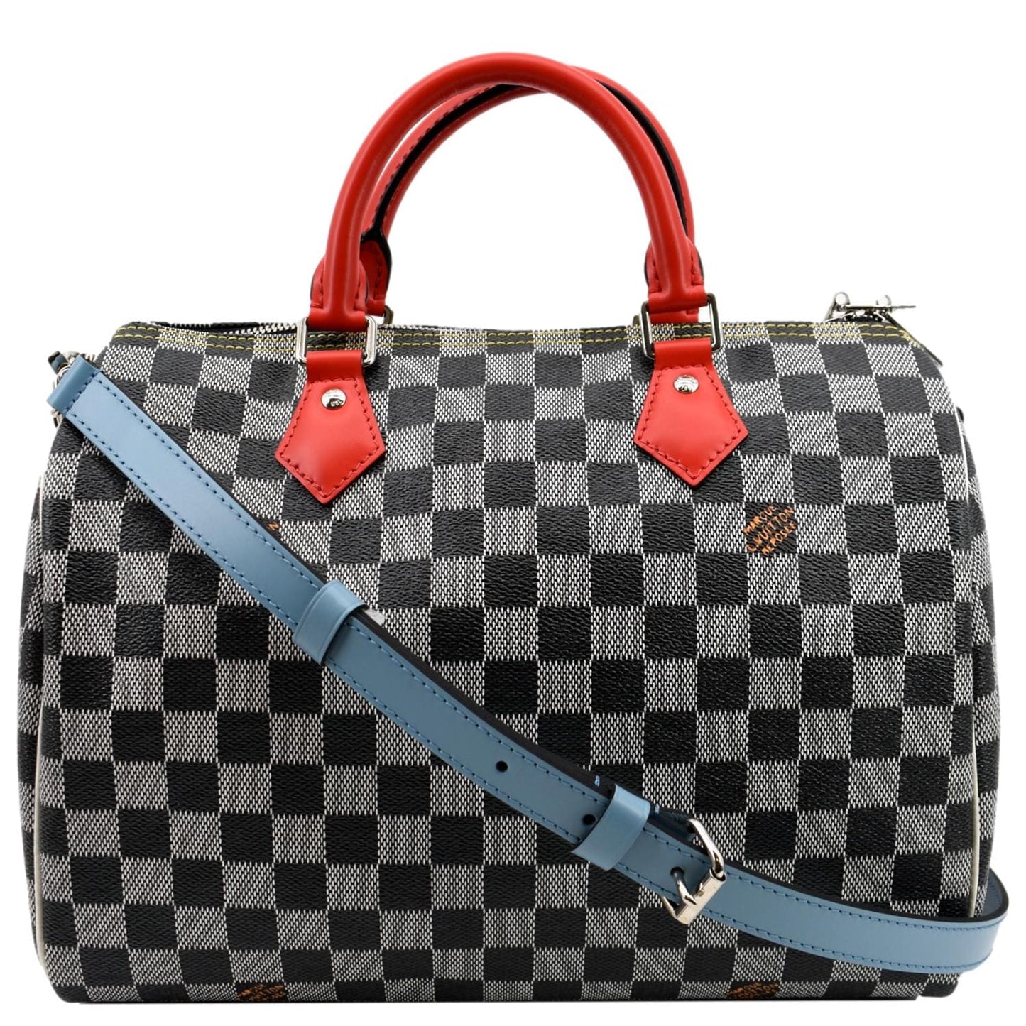 LOUIS VUITTON  30 Bandouliere Damier Shoulder Bag Black White