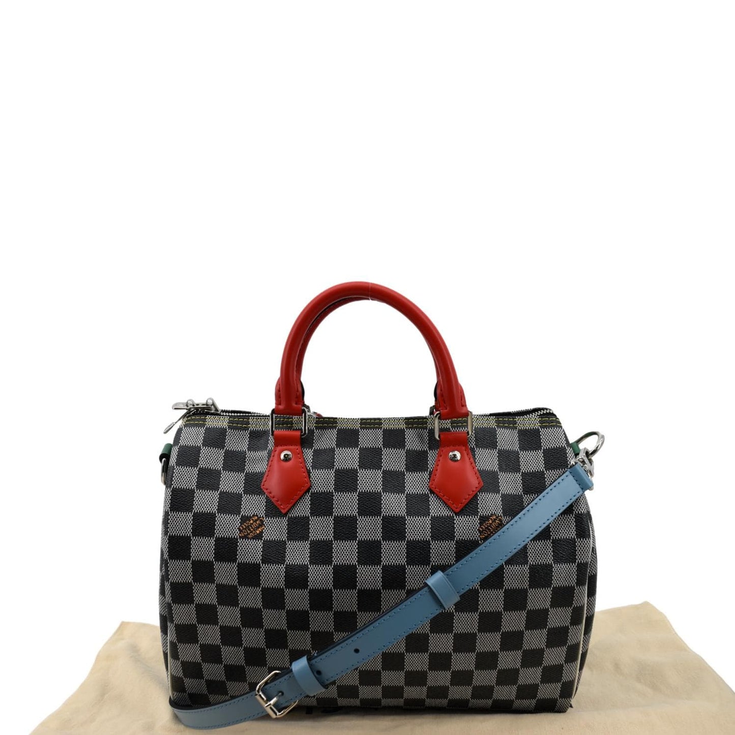 LOUIS VUITTON  30 Bandouliere Damier Shoulder Bag Black White