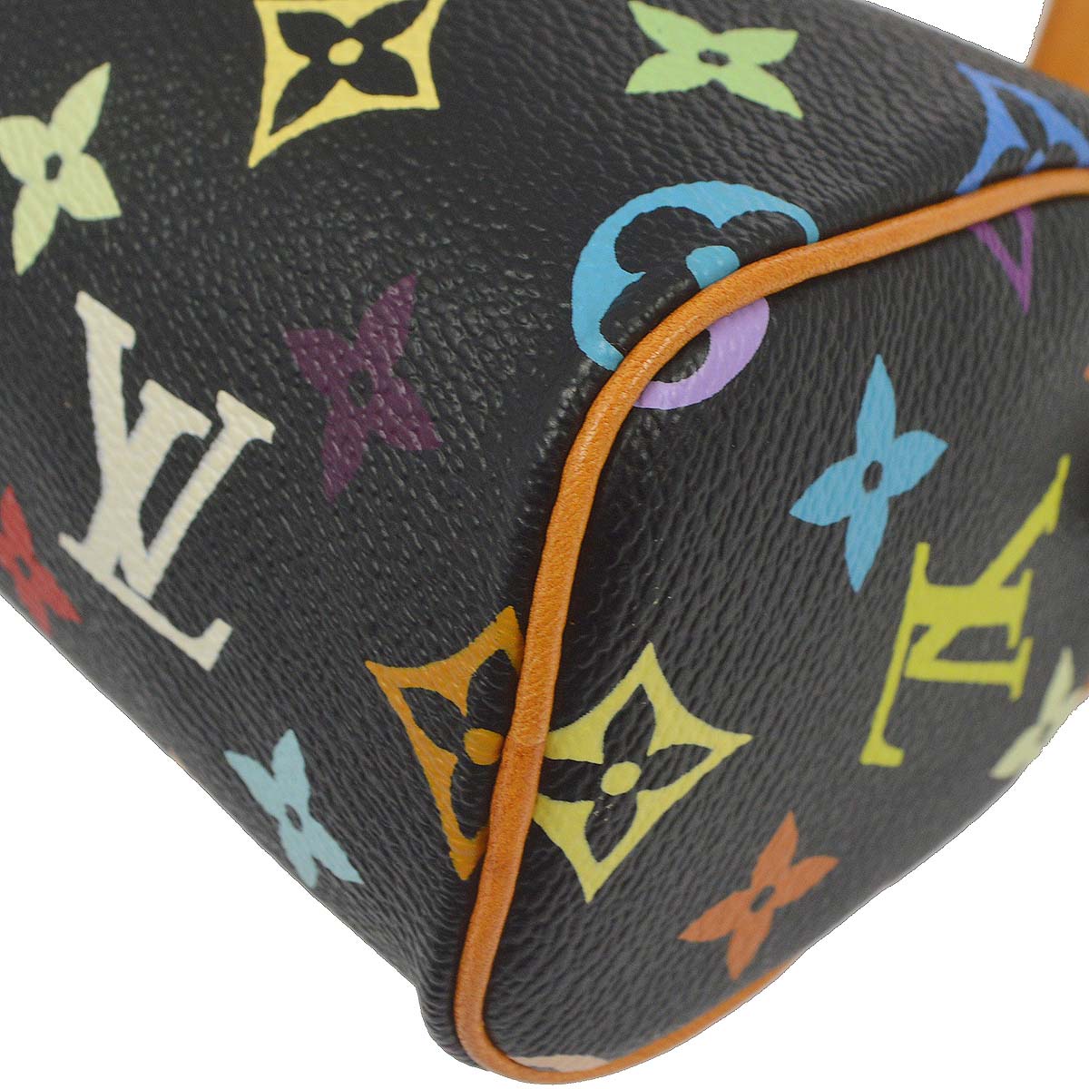 Louis Vuitton 2008 Black Multicolor Mini Speedy M92644
