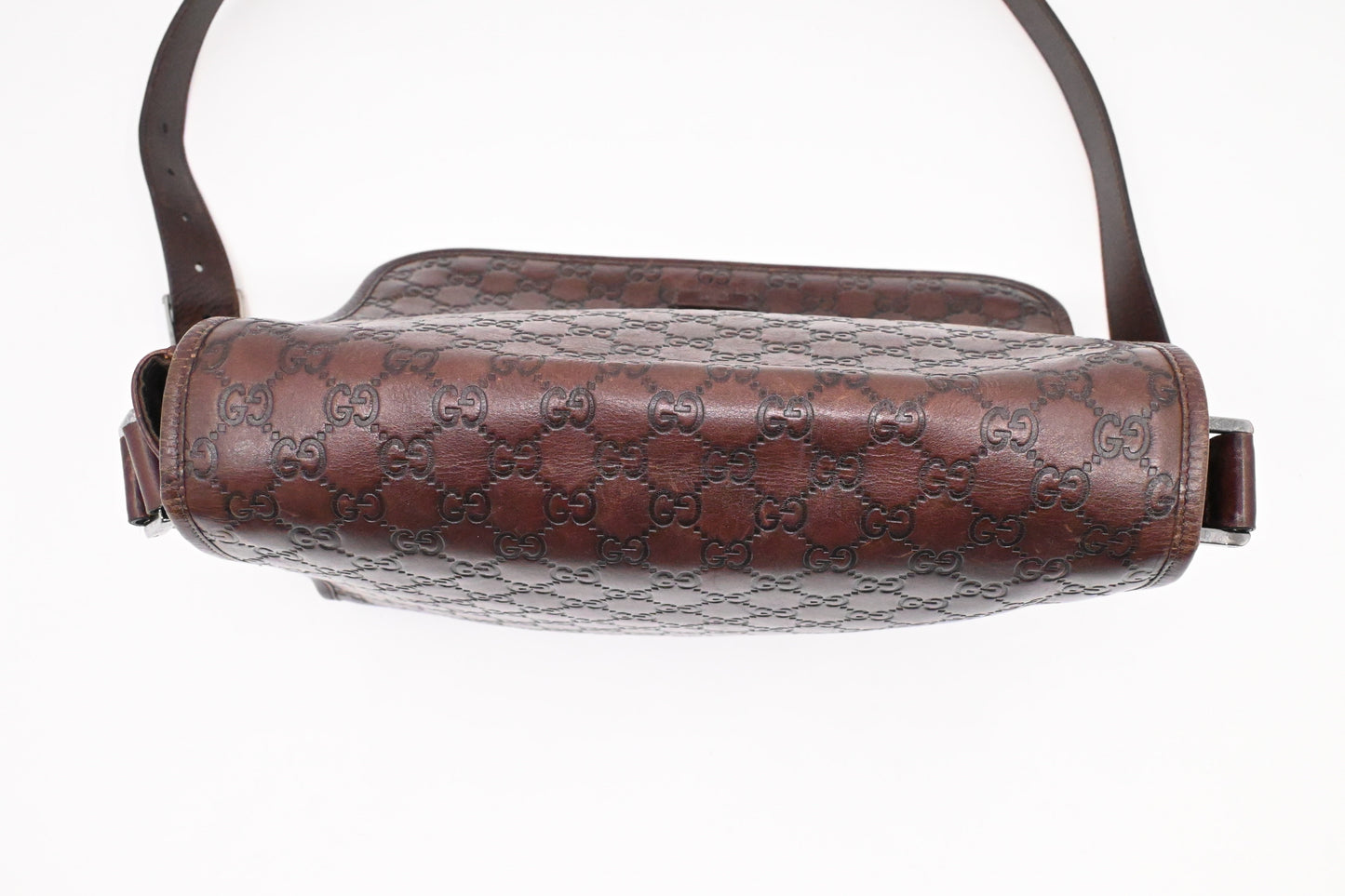 Gucci Messenger Bag in Dark Brown Guccissima Leather