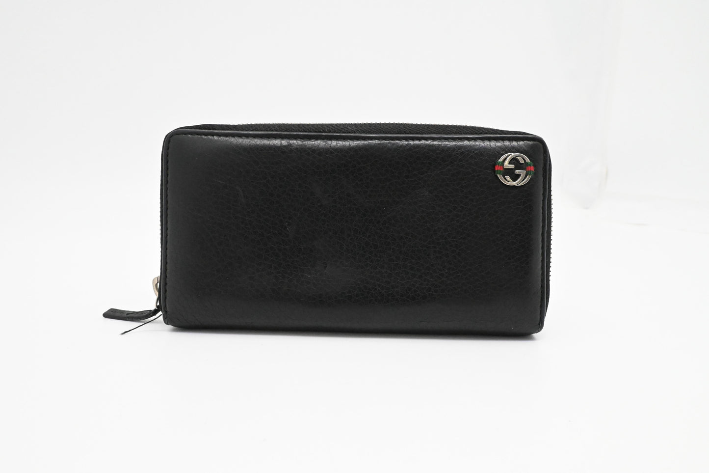 Gucci Long Zippy Wallet in Black Leather