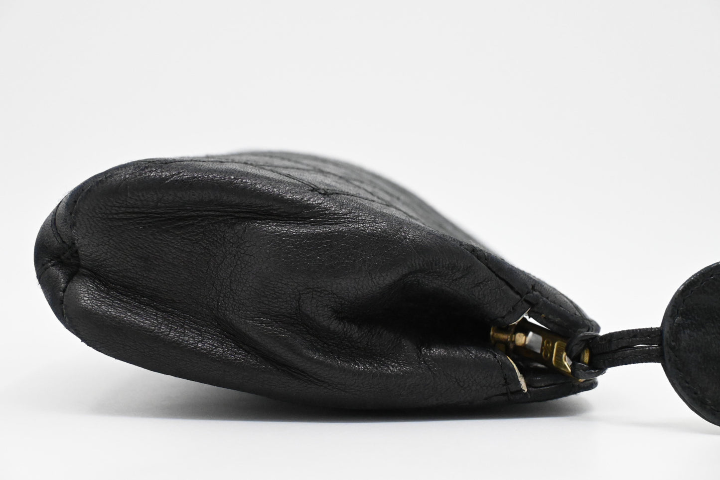 Chanel Pouch in Black MatelassÃ© Leather