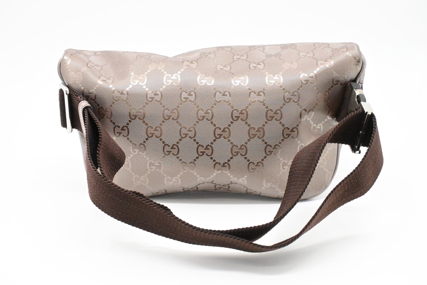 Gucci Bumbag in Silver-Pink Imprime Canvas