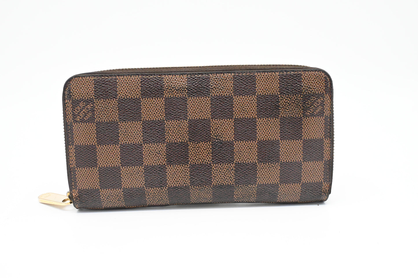 Louis Vuitton Long Zippy Wallet in Damier Ebene Canvas