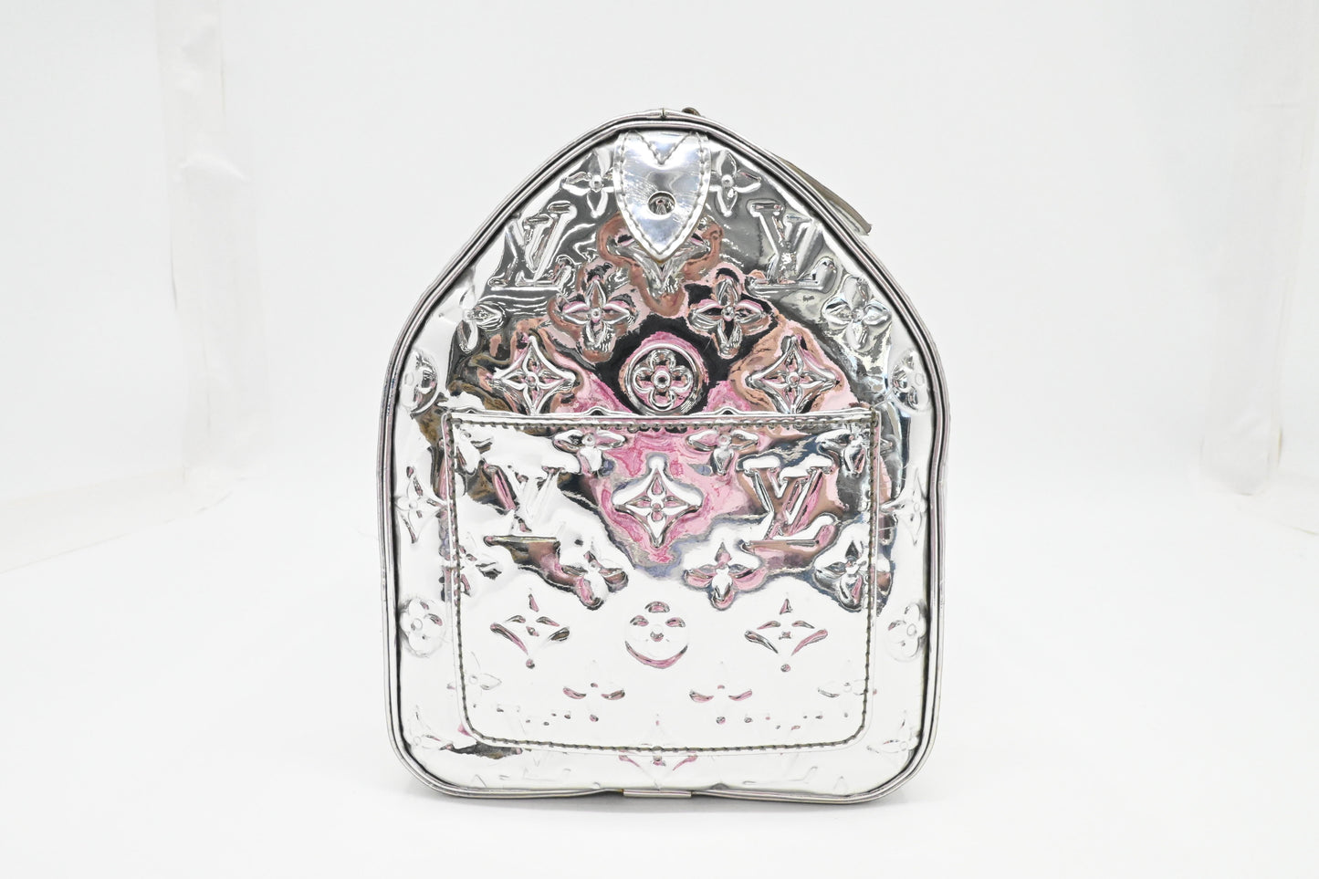 Louis Vuitton Miroir Speedy 30 in Silver Canvas