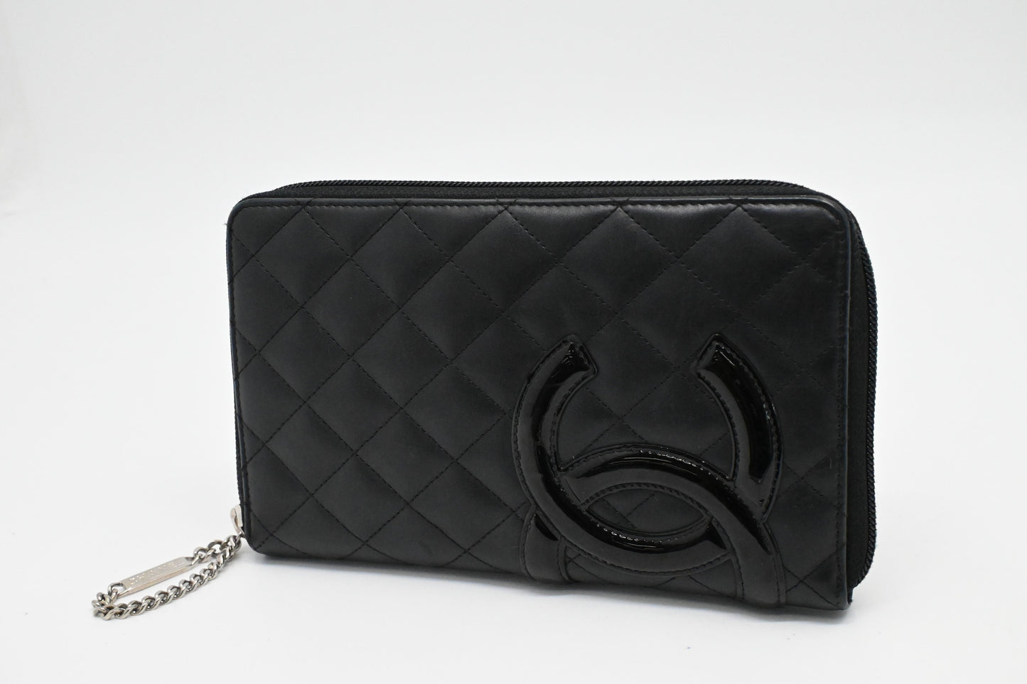 Chanel Cambon Organizer in Black Leather