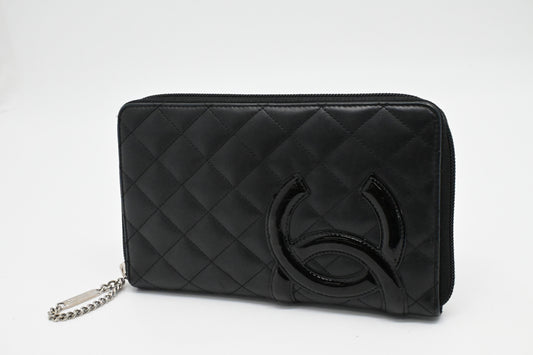 Chanel Cambon Organizer in Black Leather