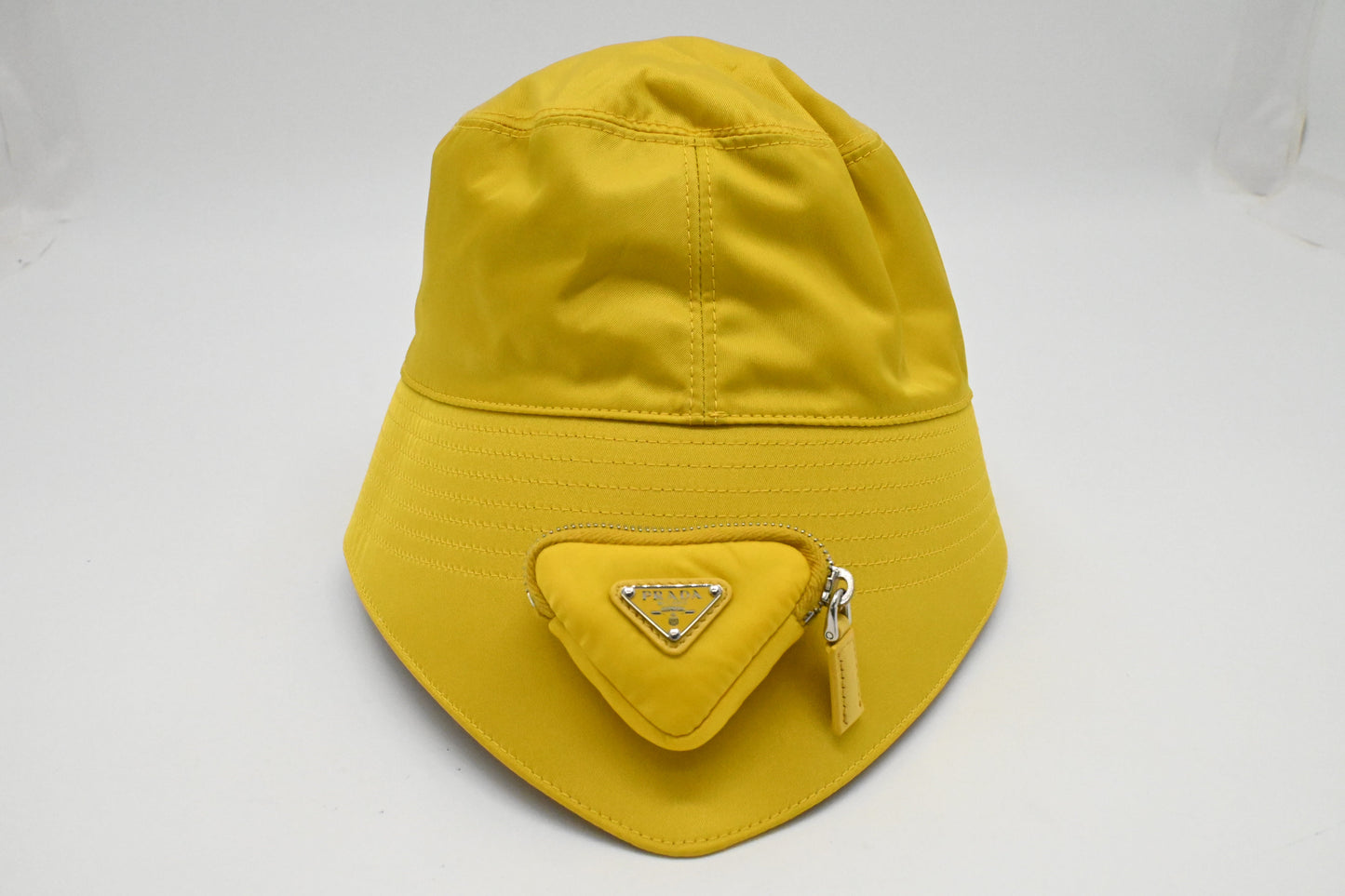Prada Bucket Hat in Yellow Re-Nylon
