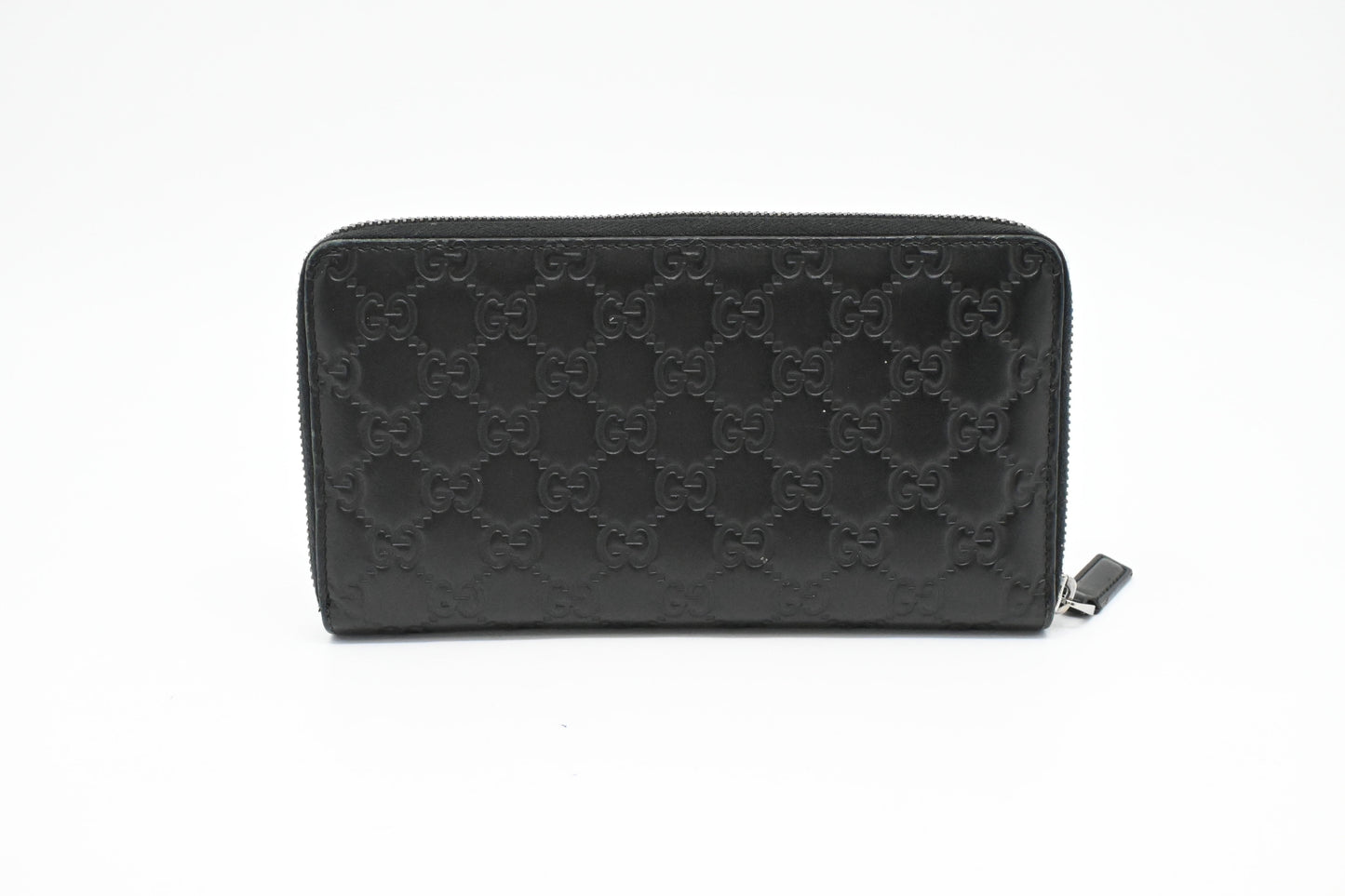 Gucci Zippy Organizer in Black Guccissima Leather