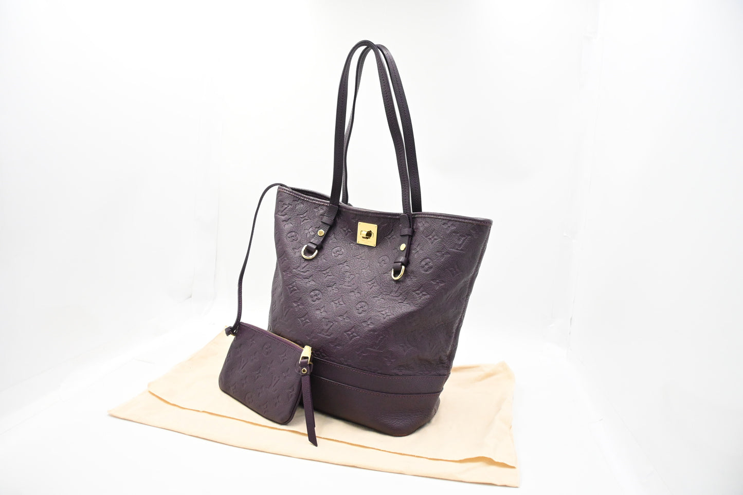 Louis Vuitton Citadine in Purple Empreinte Leather