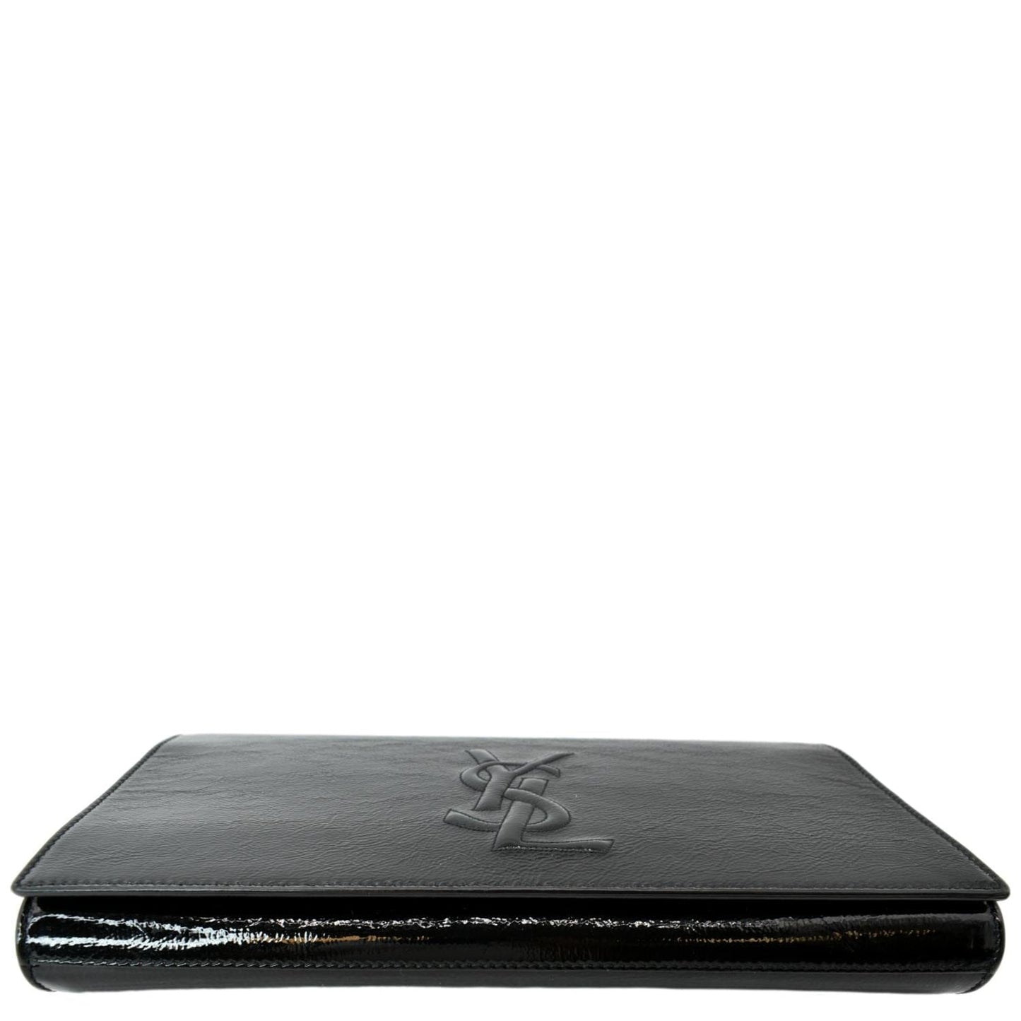 YVES SAINT LAURENT Belle de Jour Leather Clutch Bag Black- sold