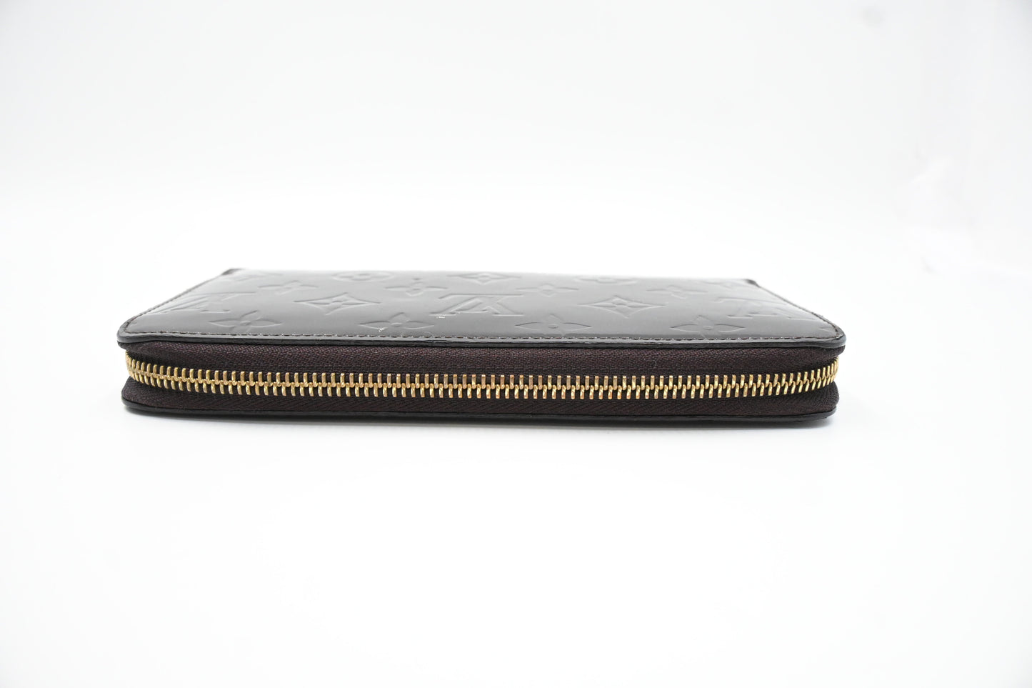 Louis Vuitton Long Zippy Wallet in Terre d'Ombre Vernis Leather