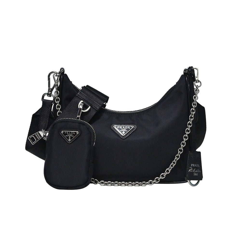 Nero Prada Re-Edition 2005 Nylon Bag - 10 (Rented Out)