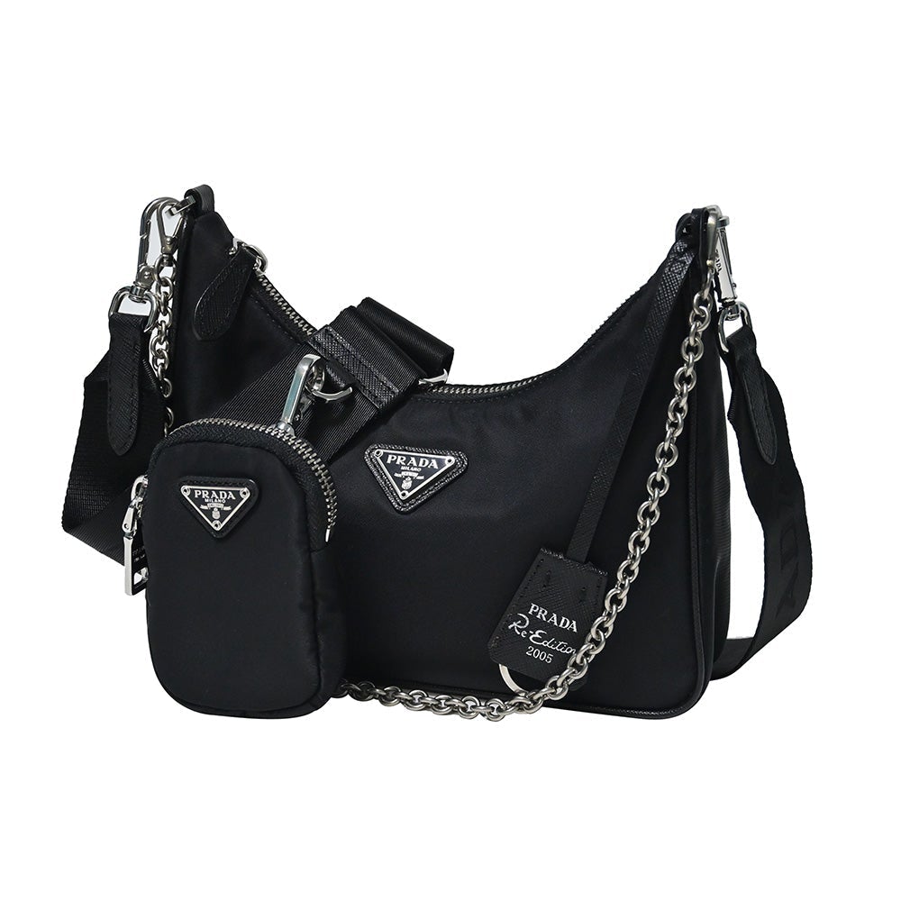 Nero Prada Re-Edition 2005 Nylon Bag - 8 (Rented Out)