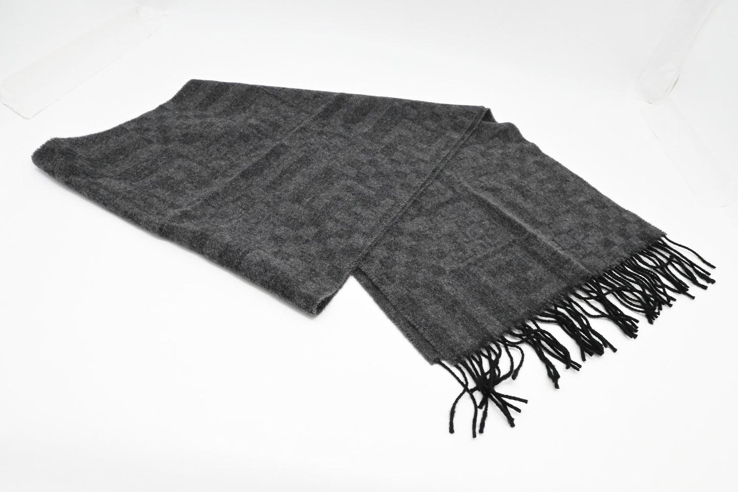 Fendi Scarf in Gray Wool